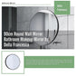 90cm Round Wall Mirror Bathroom Makeup Mirror by Della Francesca