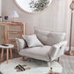 NNEOBA Convertible Sofa Couch with Adjustable Backrest and Armrests