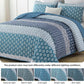 Classic Hydrangea Soft Quilted 3 Pc Bedspread & Pillow Cover Set