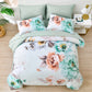Warm Floral Comforter Set, King Size, Cozy Quilted Bedding with Pillowcases