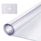 Plastic Table Cover, 48 x 48 Inch 1.5 mm Thick Clear Table Protector, Square PVC Desk Mat, Waterproof & Easy Cleaning Desk Pad Tablecloth, for Office Dresser Dining Room Table Night Stand
