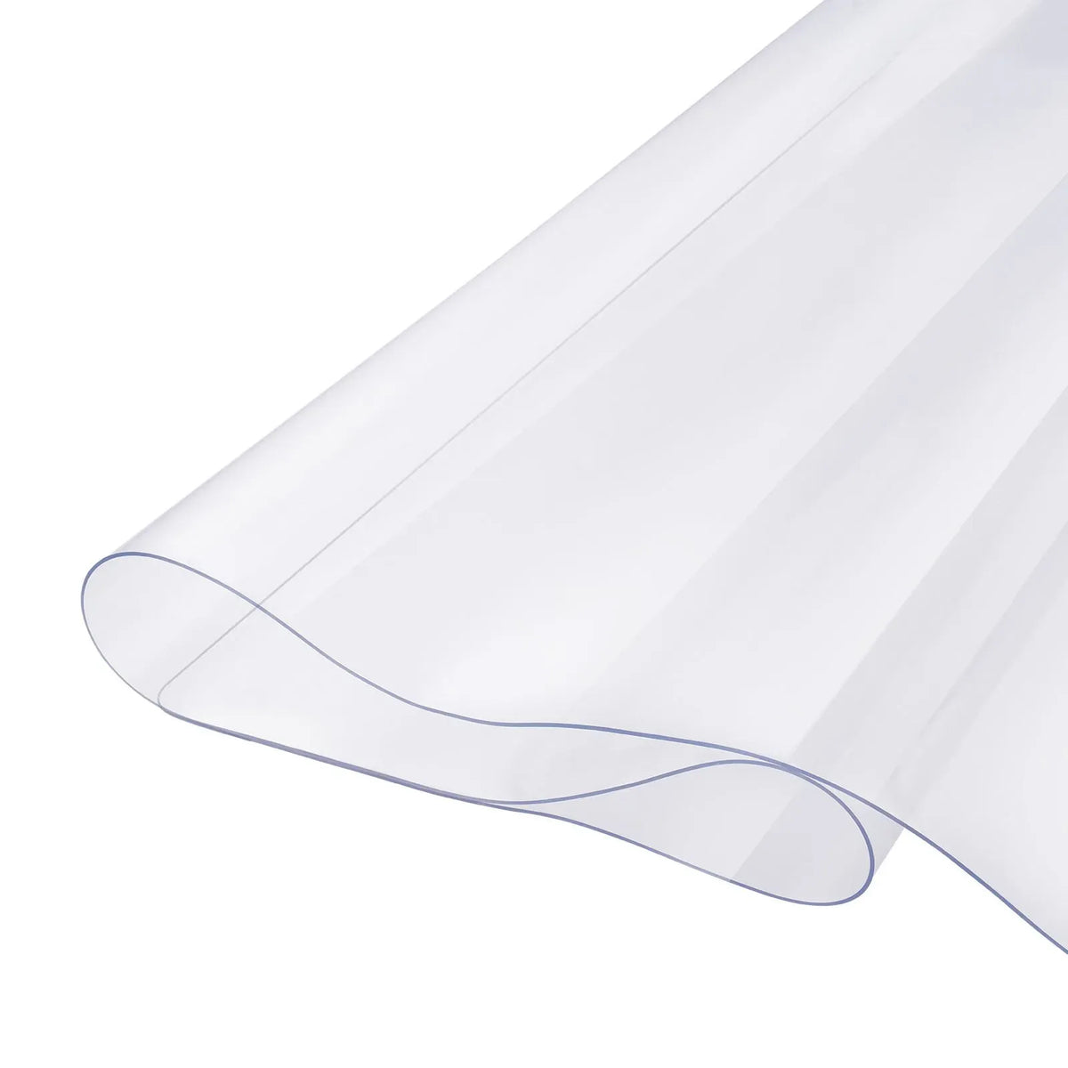 Plastic Table Cover, 48 x 48 Inch 1.5 mm Thick Clear Table Protector, Square PVC Desk Mat, Waterproof & Easy Cleaning Desk Pad Tablecloth, for Office Dresser Dining Room Table Night Stand