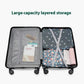 Smart Carry-On Luggage with Cup Holder & USB Charging Port - Black Color Spinner Suitcase for Travel Convenience  20 inch