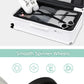 Smart Hard-Shell Luggage with USB Charging Port & Cup Holder - 24"Spinner Suitcase in White