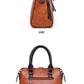 Pink 4-Piece Women's PU Leather Tote Bag Set - Vintage Handbag, Shoulder Bag, Clutch, and Card Holder - Lightweight Design