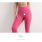 XL Brown High Waist Flare Yoga Pants - Women's Bootcut Leggings - Peach Lift, Quick Dry, Workout & Fitness Pants