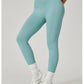 Light Blue High-Waisted Butt Lift Yoga Pants for Women - Peach Hip Design, Full-Length Leggings, Workout and Fitness Activewear size S