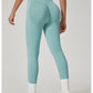 Light Blue High-Waisted Butt Lift Yoga Pants for Women - Peach Hip Design, Full-Length Leggings, Workout and Fitness Activewear size XL