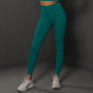 Size L Green Seamless High-Waisted Yoga Pants for Women - Lift Workout Leggings for Running, Gym, and Fitness