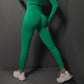 Size S Bright Green Seamless High-Waisted Yoga Pants for Women - Lift Workout Leggings for Running, Gym, and Fitness