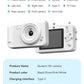 Student HD Digital Camera - 44MP, 8x Zoom, Autofocus, Dual Lens, Type-C Charging (white)