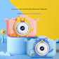 Digital Camera with Cute Cat Silicone Case - Dual Lens, 96MP, HD Screen & Music Playback(pink)