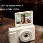 48MP Student Digital Camera with 180 Flip Screen & 3-Setting Fill Light(White)