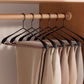 Premium Solid Wood Clothes Hangers Set of 6 - Wide Shoulder Non-Slip Suit Hangers