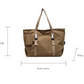 Navy Blue Modern Utility Tote Bag for Women - Large Capacity Shoulder Bag with Detachable Pouch for Work, School & Travel