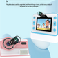 Kids Instant Print Camera - Creative Drawing & Photo Fun with Thermal Printing(Blue+32GB memory card)