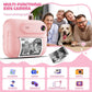 Kids Multi-Functional Camera Toy - Instant B&W Printing & Creative Stickers(blue)