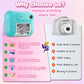 Kids Multi-Functional Camera Toy - Instant B&W Printing & Creative Stickers(white)