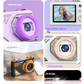 Glitter Sand Design 64MP HD Digital Camera with LED Fill Light & Auto Focus(purple)