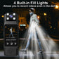 Mini Body Camera with 180 Rotatable Lens, Night Vision & Motion Detection - 1.3 Screen 1200mAh Battery(black+32G)"