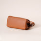 Genuine Leather Flap Crossbody Bag with Elephant Charm - Compact & Stylish Shoulder Purse(White)