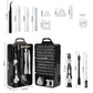 Grey Professional 115-in-1 Precision Screwdriver Set - Magnetic Repair Tool Kit for PC, Laptop, Phone & Electronics