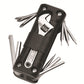 Black Versatile 16-in-1 Bike & Motorcycle Multi-Tool - Portable Repair Kit with Adjustable Wrench