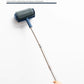 Dark Blue and Grey Pro Refillable Paint Roller Set with Extension Pole - No-Drip Easy Fill Wall Painting Tool Kit