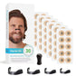 Black Round Anti-snoring Patch Set (30 Pairs of patches) Magnetic Nasal Dilator Kit for Snoring Relief - Reusable Multi-Size Sleep & Sport Breathing Aid