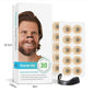 White Square Anti-snoring Patch Set (30 Pairs of patches) Magnetic Nasal Dilator Kit for Snoring Relief - Reusable Multi-Size Sleep & Sport Breathing Aid