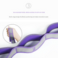 Pink 9-Loop Yoga Stretch Strap - Numbered Band for Flexibility and Physical Therapy