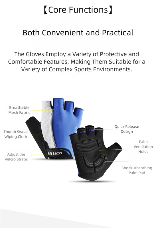 Size L Red Padded Half-Finger Cycling Gloves - Breathable Shock-Absorbing Workout Gloves for Gym & Fitness