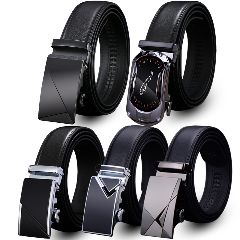 Valentine's Day Gift - Premium Men's Genuine Leather Automatic Buckle Belt - Business & Casual(Style 1)