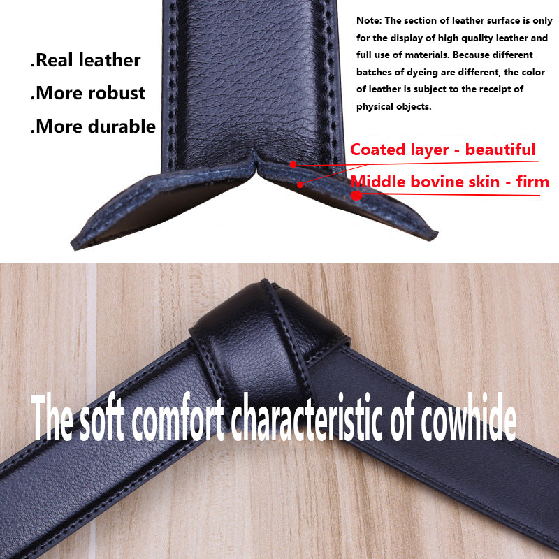 Valentine's Day Gift - Premium Men's Genuine Leather Automatic Buckle Belt - Business & Casual(Style 10)