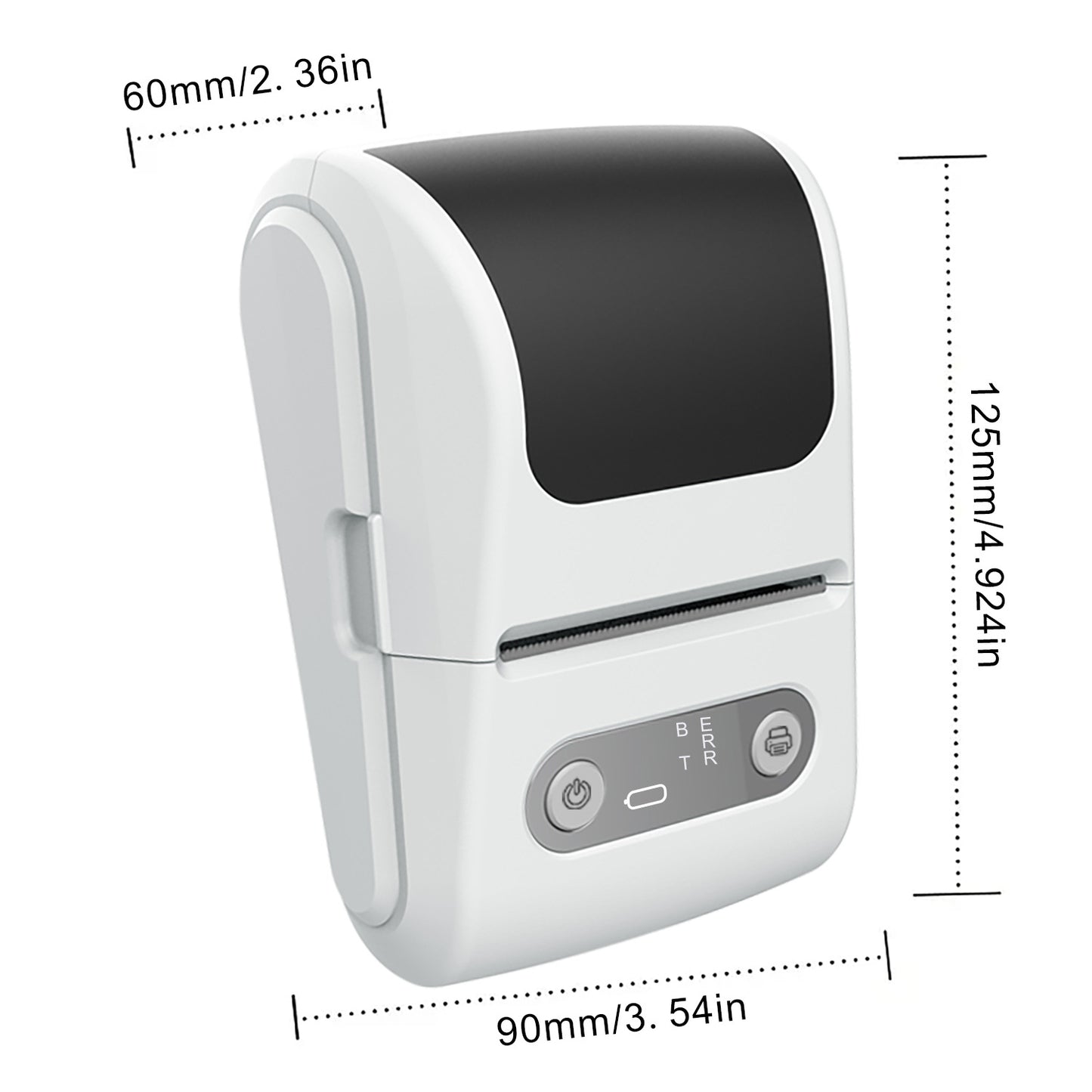 Black Portable Bluetooth Thermal Label Printer – Compact, Ink-Free Mini Label Maker for Home, Office, and Small Business Use in Australia