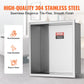 33.02 x 33.02 cm No Tile Shower Niche 304 Stainless Steel, Wall-Inserted Niche Recessed Double Shelves, Sealed Waterproof Rust-Resistant Modern Niche for Shower Bathroom Soap Storage, Silver