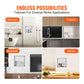 33.02 x 33.02 cm No Tile Shower Niche 304 Stainless Steel, Wall-Inserted Niche Recessed Double Shelves, Sealed Waterproof Rust-Resistant Modern Niche for Shower Bathroom Soap Storage, Silver