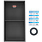 33.02 x 63.5 cm No Tile Shower Niche 304 Stainless Steel, Wall-Inserted Niche Recessed Double Shelves, Sealed Waterproof Rust-Resistant Modern Niche for Shower or Soap Storage Bathroom