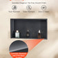 Shower Niche, 33.0 x 63.5 x 10.2 cm Recessed Wall Niche, Heavy-duty Stainless Steel Modern Soap & Shampoo Storage Organizer, Sealed Waterproof, Durable & Easy to Install, Black for Bathroom