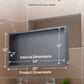 Shower Niche, 33.0 x 63.5 x 10.2 cm Recessed Wall Niche, Heavy-duty Stainless Steel Modern Soap & Shampoo Storage Organizer, Sealed Waterproof, Durable & Easy to Install, Black for Bathroom