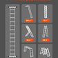 VEVOR Multi-Purpose Folding Ladder 7-in-1 3 Step 12ft Reach Height for Work