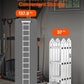 VEVOR Multi-Purpose Folding Ladder 7-in-1 3 Step 12ft Reach Height for Work