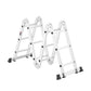 VEVOR Multi-Purpose Folding Ladder 7-in-1 3 Step 12ft Reach Height for Work