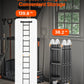 VEVOR Multi-Purpose Folding Ladder 7-in-1 3 Step 12ft with Scaffolding Plank