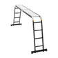 VEVOR Multi-Purpose Folding Ladder 7-in-1 4 Step 15.5ft with Scaffolding Plank
