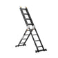 VEVOR Multi-Purpose Folding Ladder 7-in-1 4 Step 15.5ft with Scaffolding Plank