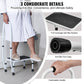 VEVOR Step Stool 1-Step 150KG Capacity, 3 Adjustable Height with Handle Steel Step Ladder, Portable Toddler Step Stools for Adults, Non-Slip Sturdy Step Ladders for Office, RVs, Pets