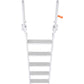 VEVOR Dock Ladder Flip Up 5 Steps, 350lbs Load Capacity, Aluminum Pontoon Boat Ladder with 4" Wide Step & Nonslip Rubber Mat,Swimm Step Ladder for Ship/Lake/Pool/Marine Boarding