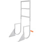 VEVOR Dock Ladder, Flip-Up 3 Steps, 159 kg Load Capacity, Aluminum Alloy Pontoon Boat Ladder with 50.8 mm Wide Step & Nonslip Rubber Mat, Easy to Install for Ship/Lake/Pool/Marine Boarding