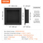 Shower Niche Ready for Tile 40.64 x 40.64 cm, Single Shelf Organizer, Square Corners Wall-inserted Niche Recessed, Sealed Protection Modern Soap Storage Niche for Shower Bathroom, Black